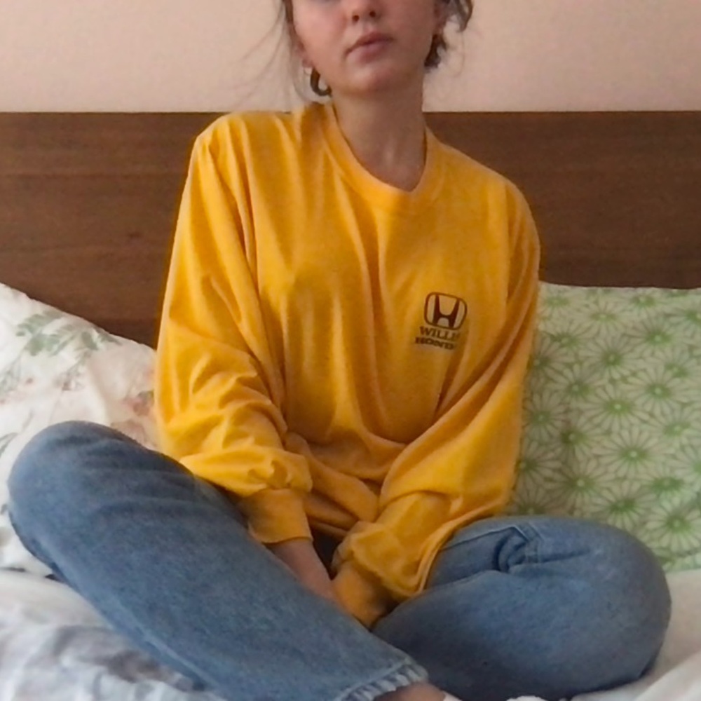 bright yellow willis honda longsleeve